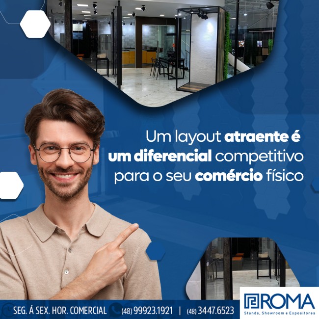 Um layout atraente é um diferencial competitivo para o seu comércio físico