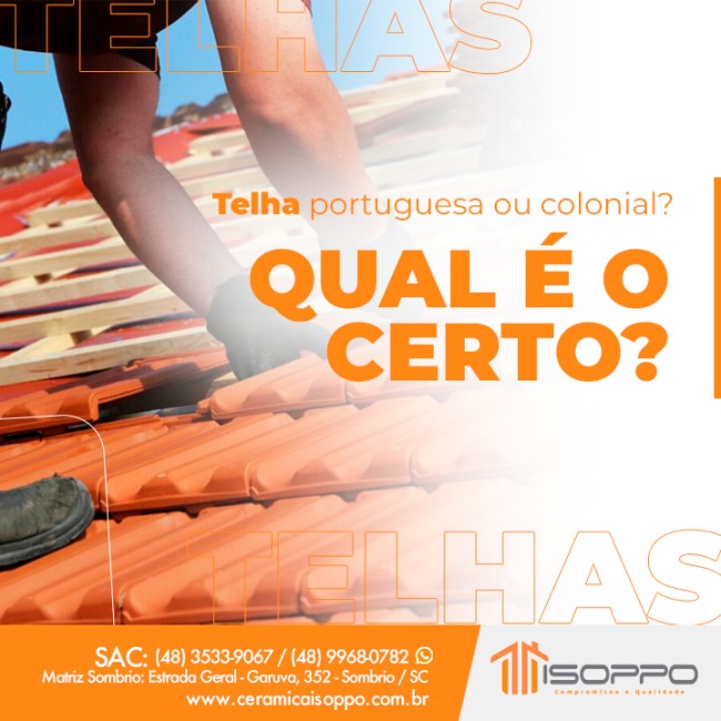 Telha portuguesa ou colonial? Qual é o certo?