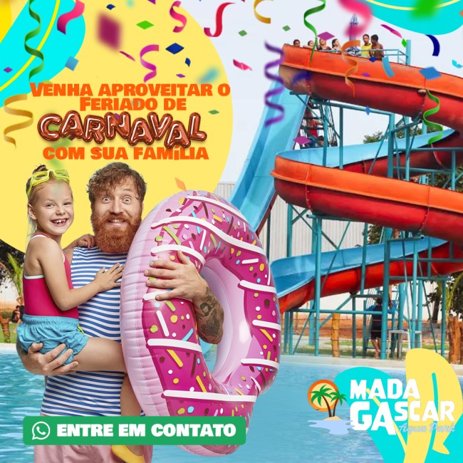 Venha aproveitar o Feriado de Carnaval com sua Família