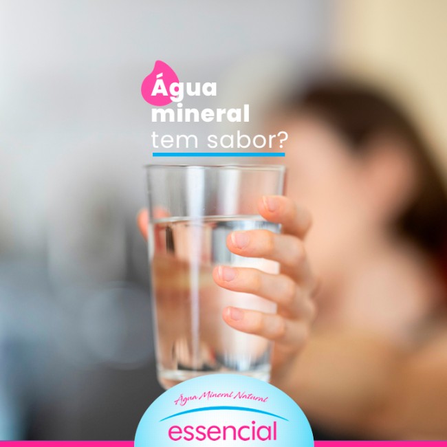 Água mineral tem sabor?