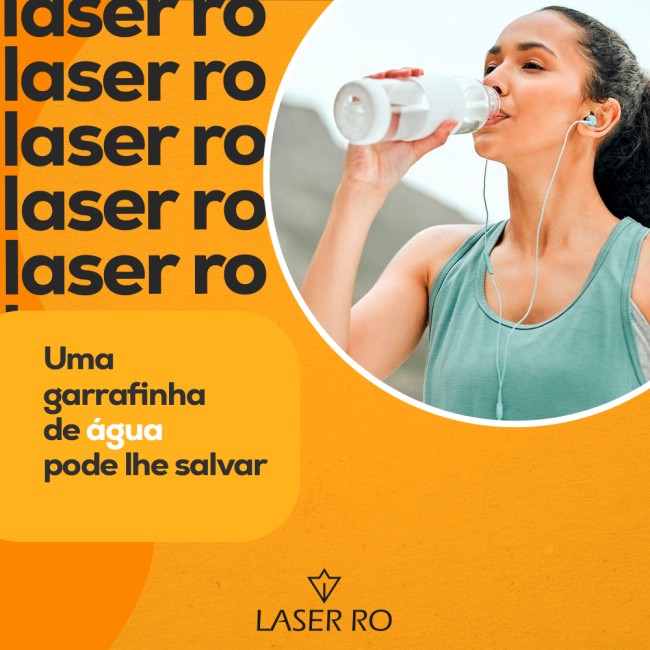 Uma garrafinha de água pode lhe salvar
