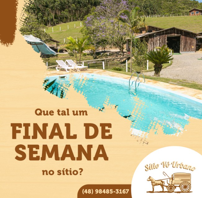 Que tal um final de semana no sítio?