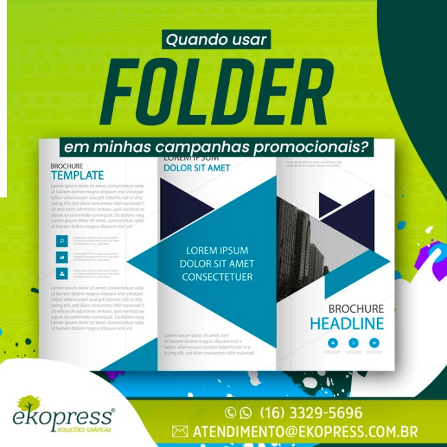 Quando usar folder em minhas campanhas promocionais?