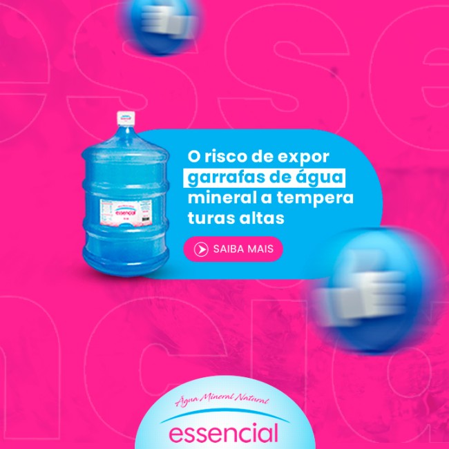 O risco de expor garrafas de água mineral a temperaturas altas