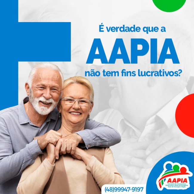 É verdade que a AAPIA não tem fins lucrativos?