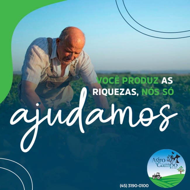 Você produz as riquezas, nós só ajudamos