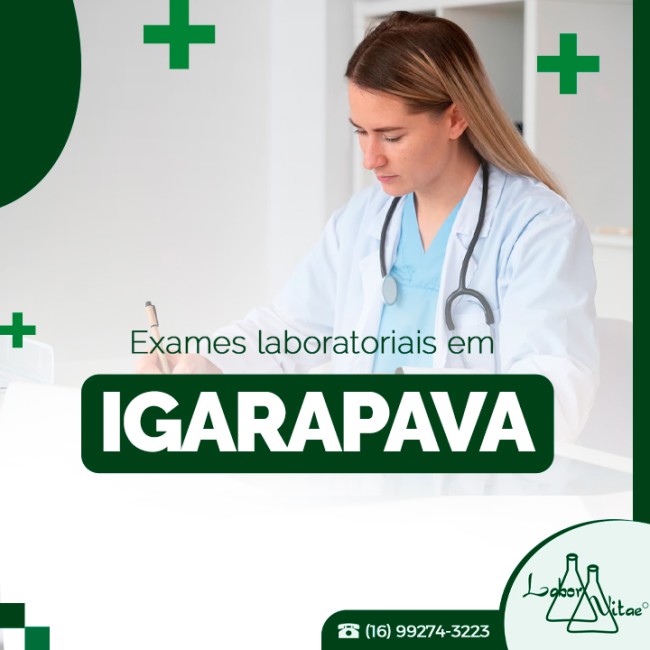 Exames laboratoriais em Igarapava