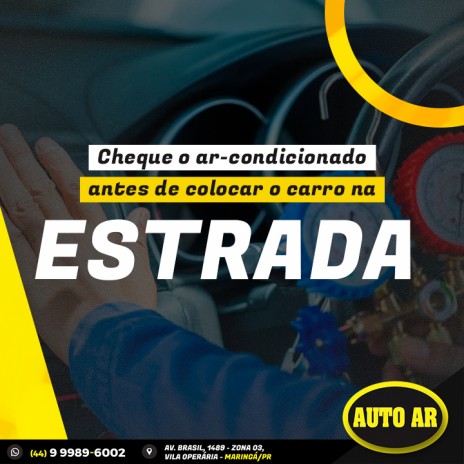 Cheque o ar-condicionado antes de colocar o carro na estrada