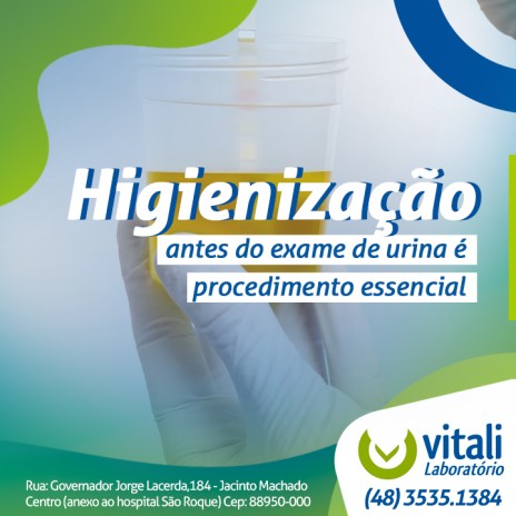 Higienização antes do exame de urina é procedimento essencial