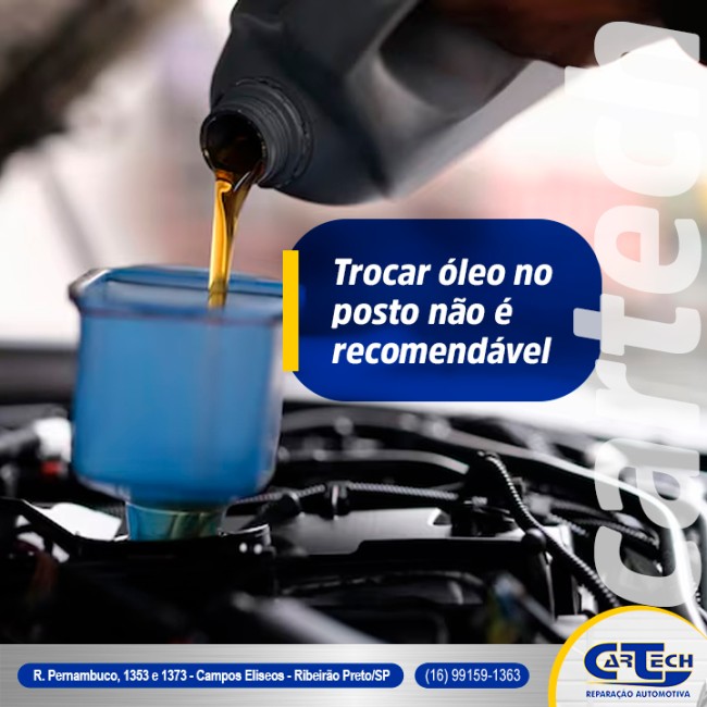 Trocar óleo no posto não é recomendável