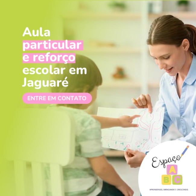 Aula particular e reforço escolar em Jaguaré