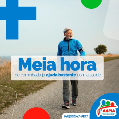 Meia hora de caminhada já ajuda bastante com a saúde