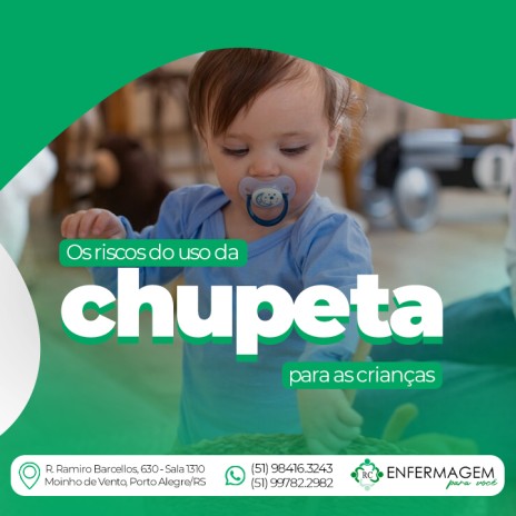 Os riscos do uso da chupeta para as crianças