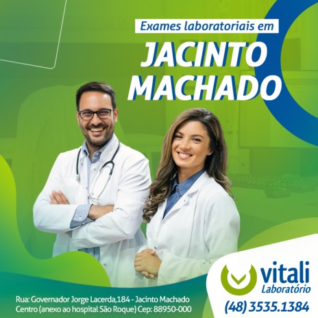 Exames laboratoriais em Jacinto Machado