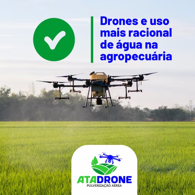 Drones e uso mais racional de água na agropecuária