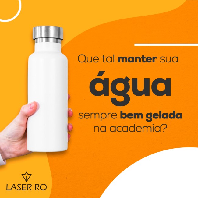 Que tal manter sua água sempre bem gelada na academia?