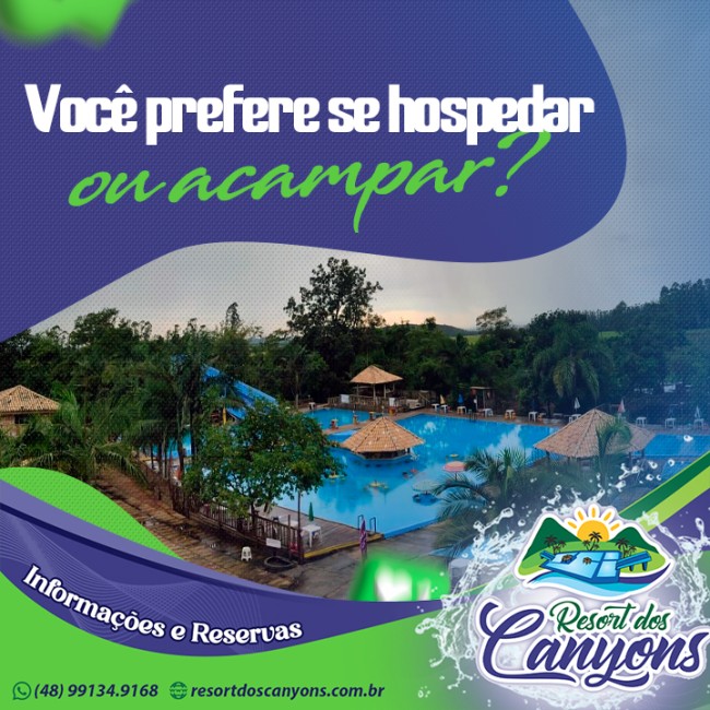 Você prefere se hospedar ou acampar?