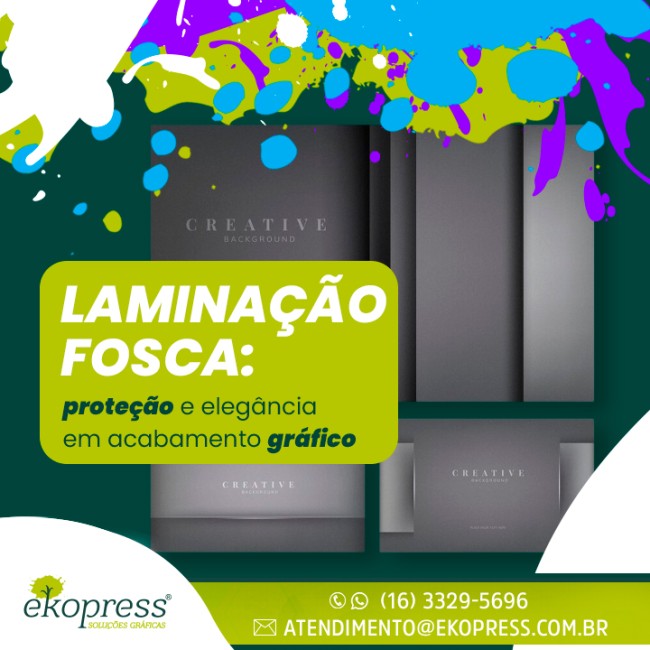 Laminação fosca: proteção e elegância em acabamento gráfico
