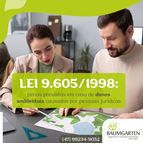 Lei 9.605/1998: penas previstas em caso de danos ambientais causados por pessoas jurídicas