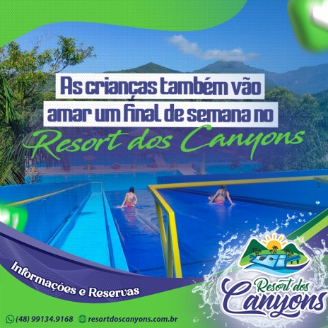 As crianças também vão amar um final de semana no Resort dos Canyons