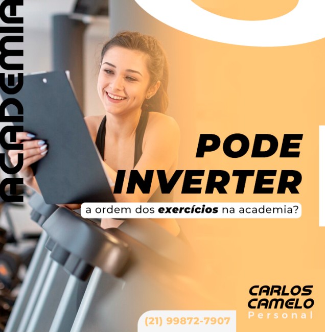 Pode inverter a ordem dos exercícios na academia?