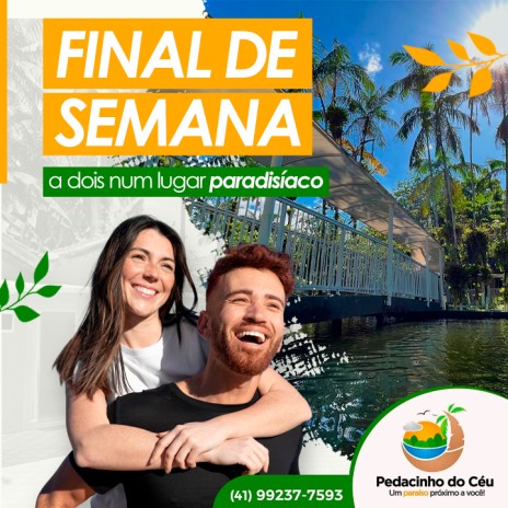 Final de semana a dois num lugar paradisíaco