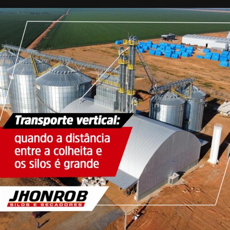 Transporte vertical: quando a distância entre a colheita e os silos é grande