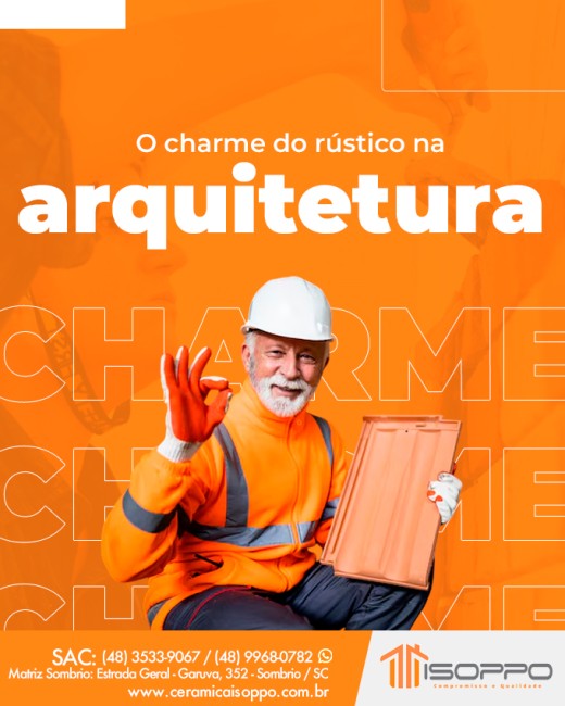 O charme do rústico na arquitetura