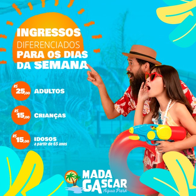 INGRESSOS DIFERENCIADOS PARA OS DIAS DA SEMANA