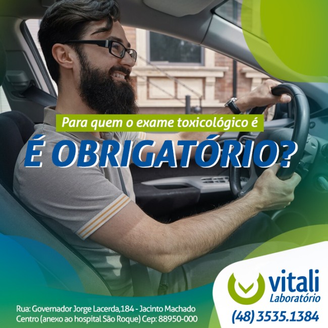 Para quem o exame toxicológico é obrigatório?