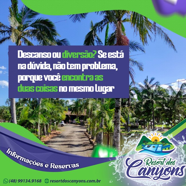 Descanso ou diversão? Se está na dúvida, não tem problema, porque você encontra as duas coisas no mesmo lugar