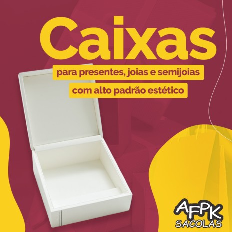 Caixas para presentes, joias e semijoias com alto padrão estético
