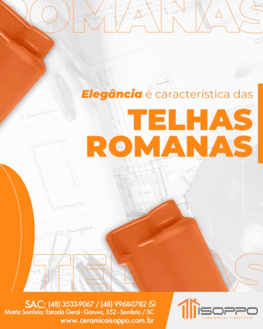 Elegância é característica das telhas romanas