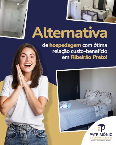 Alternativa de hospedagem com ótima relação custo-benefício em Ribeirão Preto
