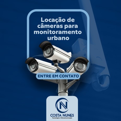 Locação de câmeras para monitoramento urbano