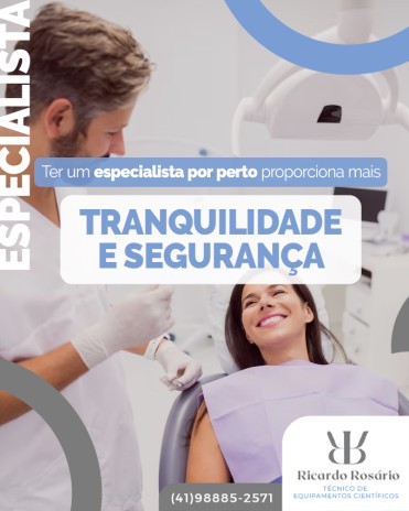 Ter um especialista por perto proporciona mais tranquilidade e segurança