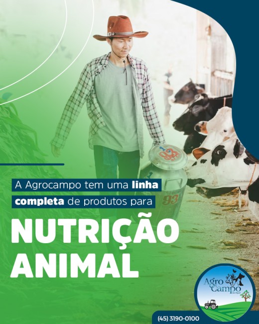A Agrocampo tem uma linha completa de produtos para nutrição animal
