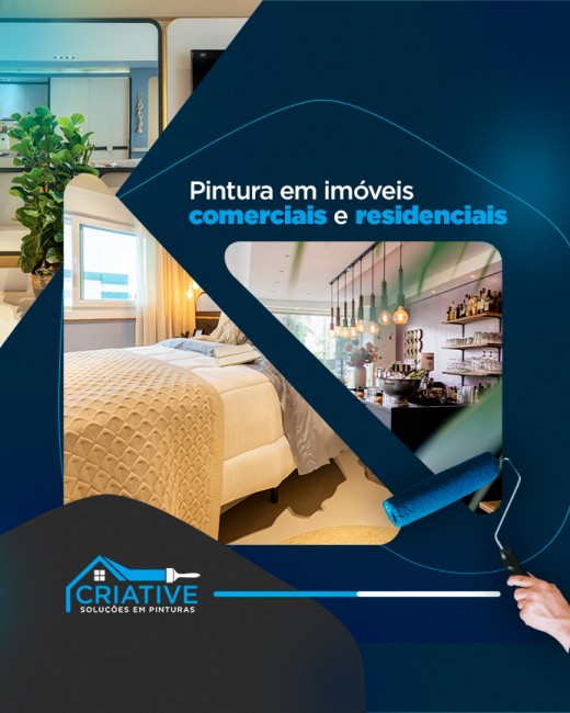 Pintura em imóveis comerciais e residenciais
