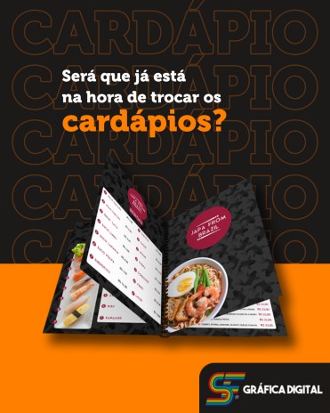 Será que já está na hora de trocar os cardápios?
