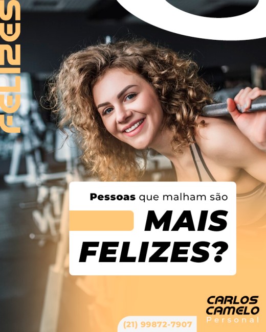 Pessoas que malham são mais felizes?
