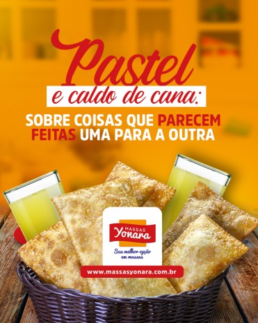 Pastel e caldo de cana: sobre coisas que parecem feitas uma para a outra