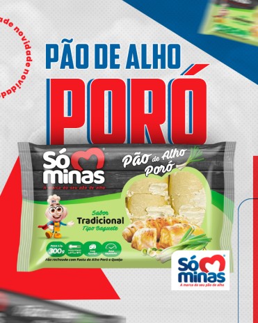 Novidade - PÃO DE ALHO DE ALHO PORÓ