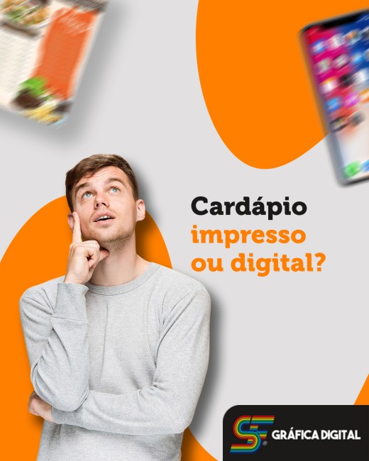 Cardápio impresso ou digital?