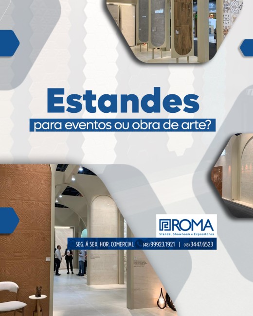 Estandes para eventos ou obra de arte?