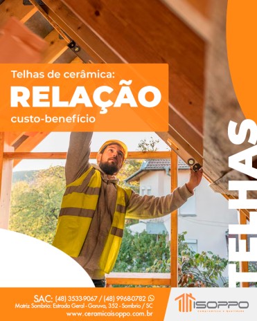 Telhas de cerâmica: relação custo-benefício