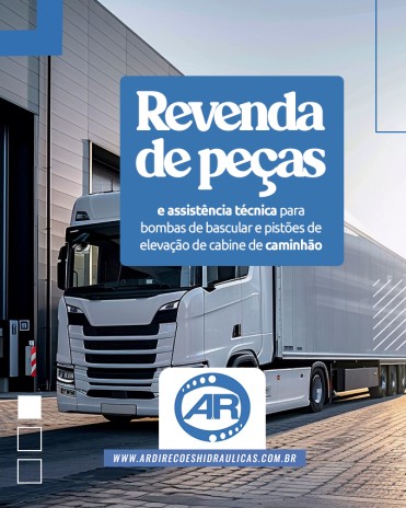 Revenda de peças e assistência técnica para bombas de bascular e pistões de elevação de cabine de caminhão