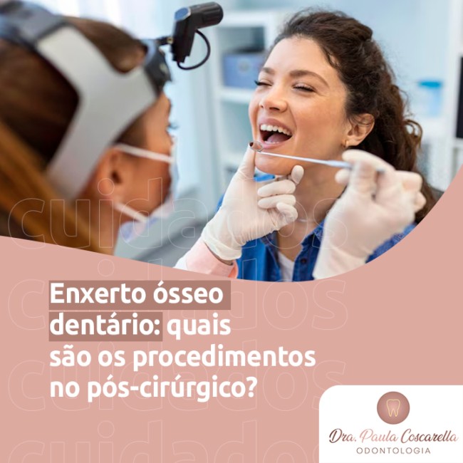 Enxerto ósseo dentário: quais são os procedimentos no pós-cirúrgico?