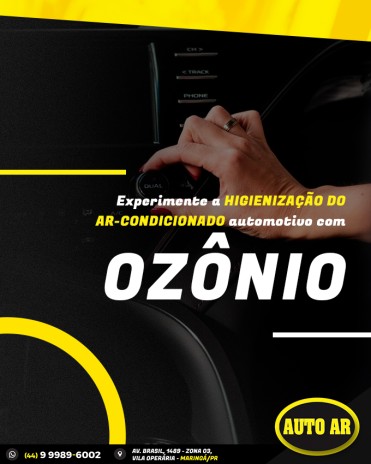 Experimente a higienização do ar-condicionado automotivo com ozônio