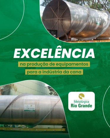 Excelência na produção de equipamentos para a indústria da cana
