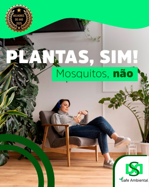 Plantas, sim! Mosquitos, não